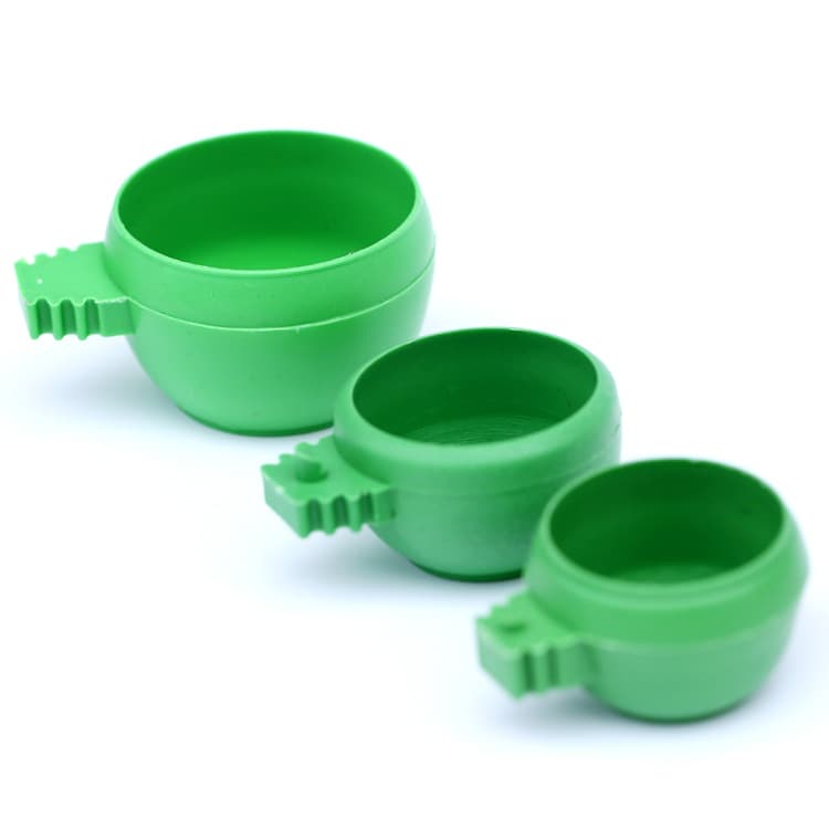 Round Bird Water Bowl Bird Feeder Food Bowl Cup Trough Food Jar Universal Wire Cage Feed Box Bird Supplies