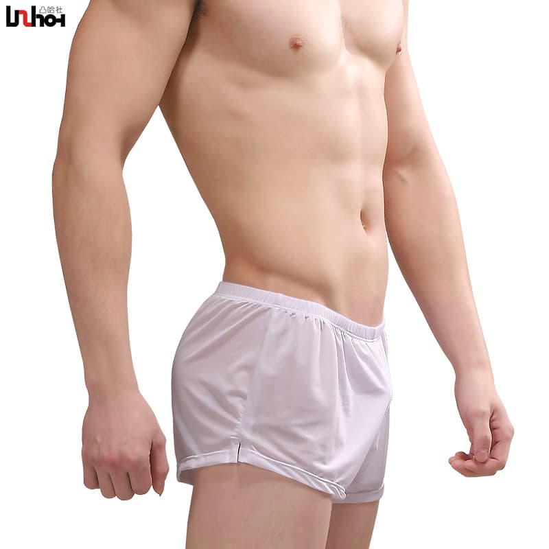 Thin Running Sexy Convex Breathable Inner Bag Home Ice Silk Men's Boxer Briefs Men's Arrow Pants 14008