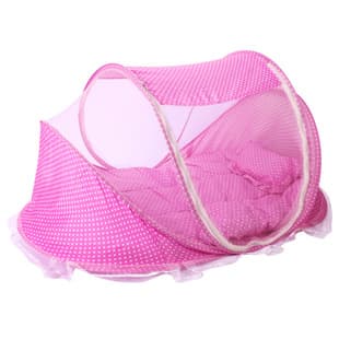 Baby Folding Mosquito Net with Sleeping Mat, Pillow, and Bed Three-Piece Set, Music, 0-3 Years, Factory Anti-Mosquito Cover for Infants