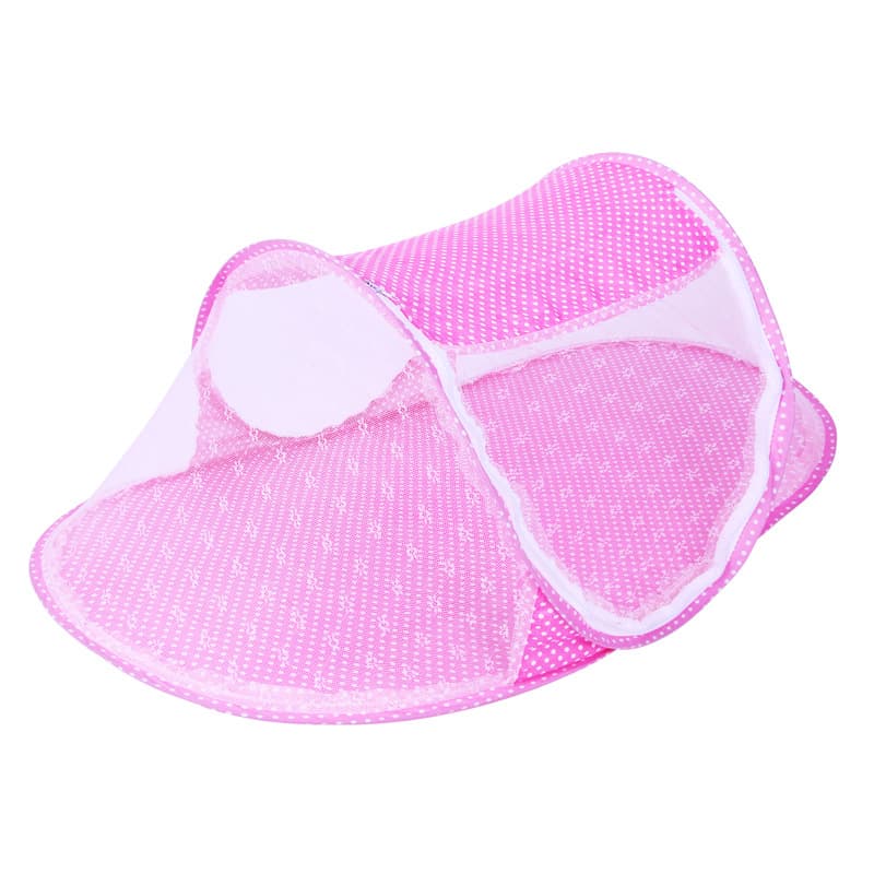 Foldable Zipper Baby Mosquito Net Child Cartoon Boat Shape Mosquito Repellent Bed Canopy Iron Wire Frame Infant Protection