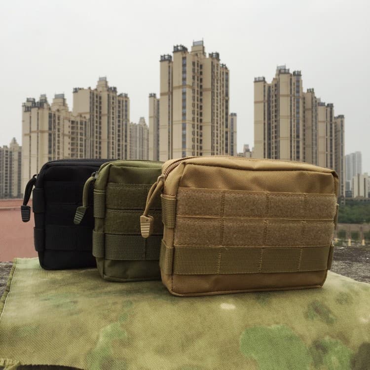 Outdoor molle sub-bag camouflage tactical waist bag EDC tool coin handbag military fan accessories commuter bag