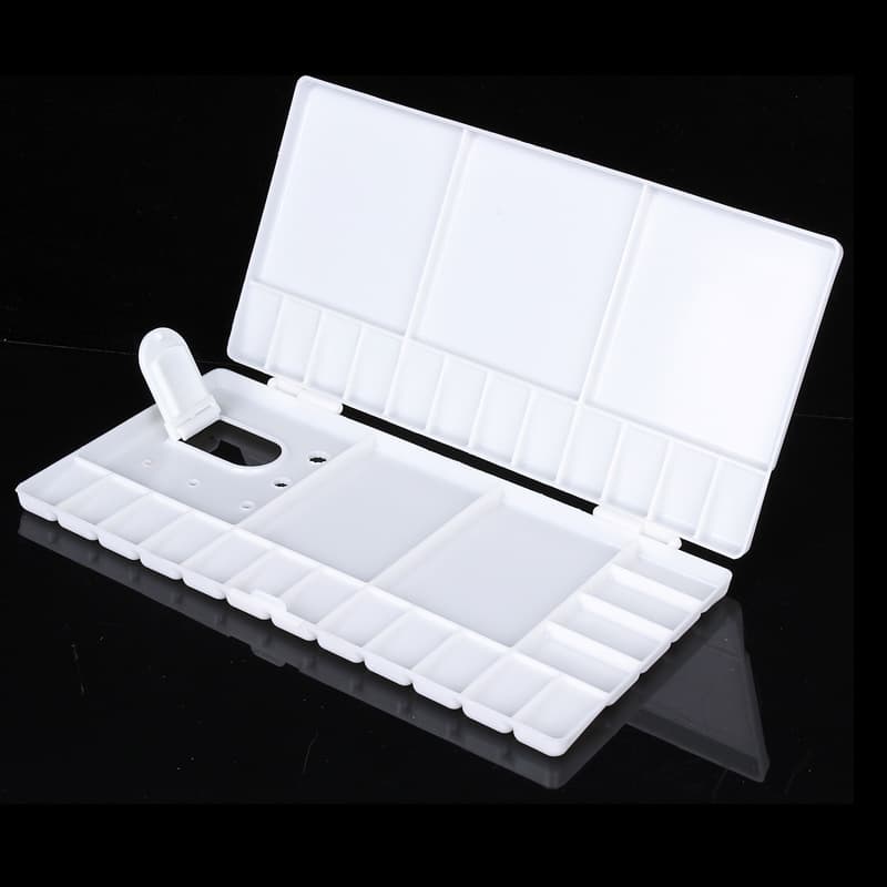 Foldable Watercolor Plastic Tinting Box Pigment Tinting Box Tinting Tray Toner Palette Flip Large