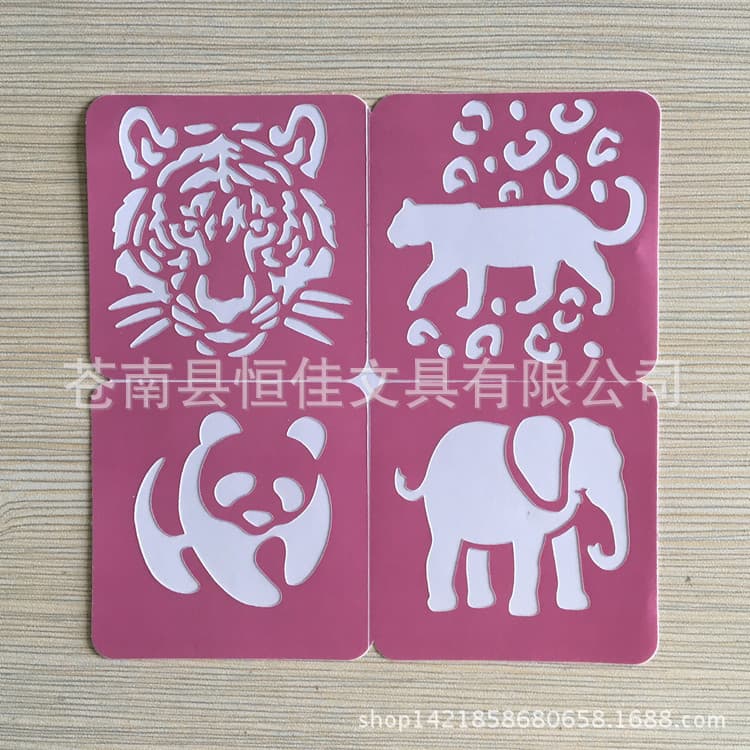 PVC Eco-Friendly Hollow Tattoo Stencil, European and American Disposable Temporary Tattoo Sticker, Painted Tattoo Stencil