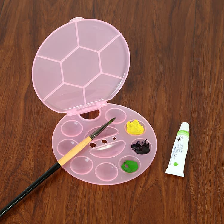 Thickened plastic palette, multifunctional watercolor palette, plastic paint palette, factory direct sales