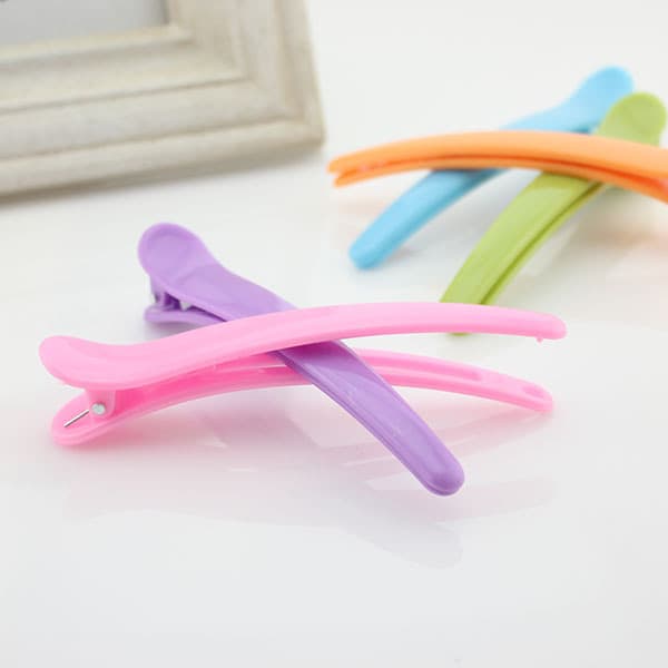 8cm partition clip, candy-colored hair clip, pointed beak clip, fish mouth clip, duck bill clip, perm partition clip, one-word clip