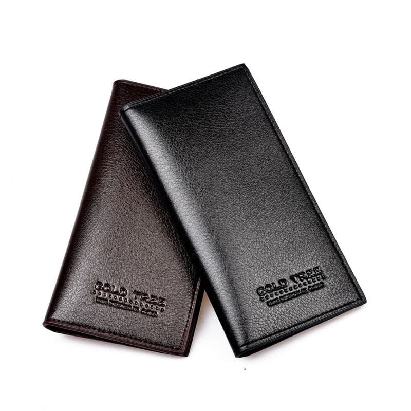 Factory Direct Hot Sale Korean Style Men's Long Wallet Men's Casual High-Quality PU Wallet Suit Bag Large Capacity