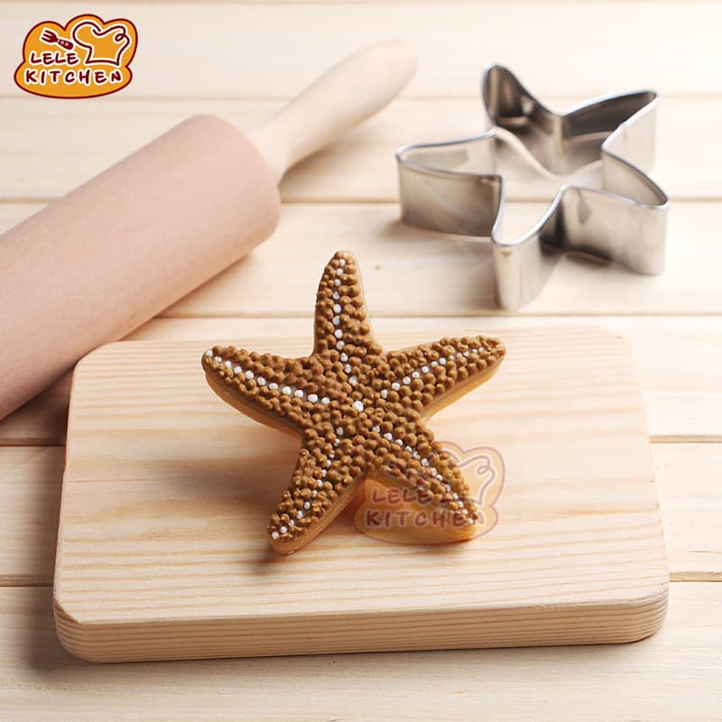 DIY Stainless Steel Cookie Cutter Five-Pointed Starfish Vegetable Fruit Cutter Baking Tool