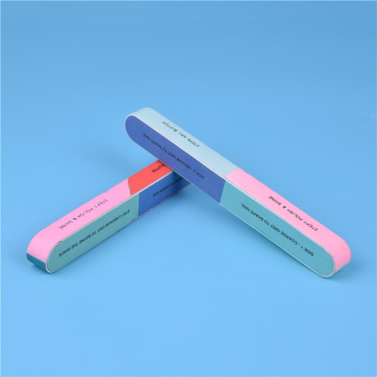 Nail file polishing sand bar seven-sided polishing file manicure tool nail file bar double-sided printing nail polisher