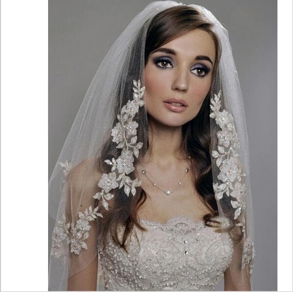 Double-layer imported star-style silver thread flower headband with comb, wholesale and retail, bridal veil drop shipping, wedding princess