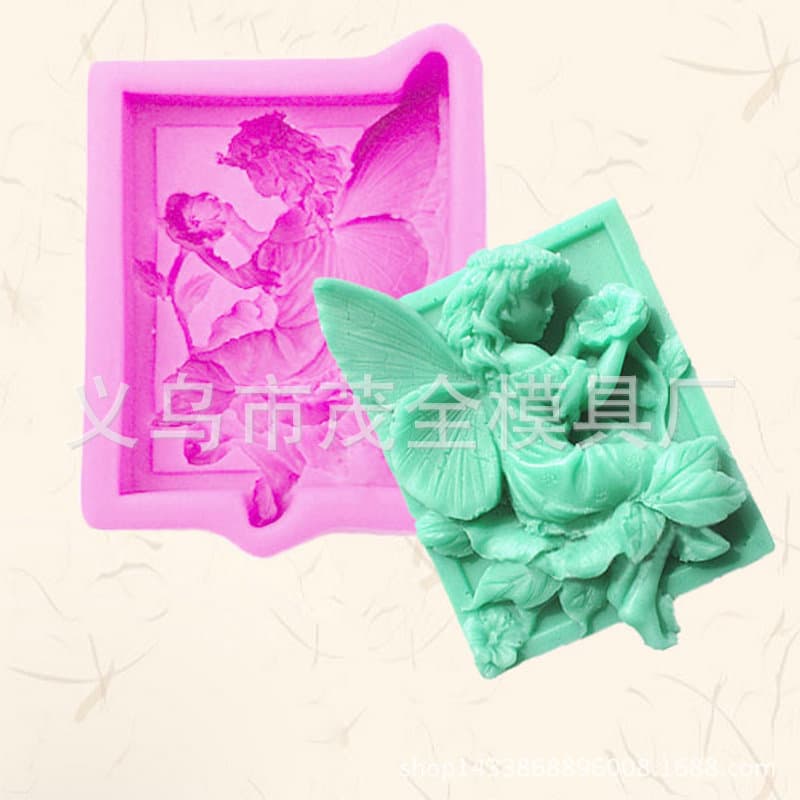 DIY Baking Fondant Cake Decoration Mold - Flower Fairy Silicone Mold, Chocolate Mold, Aromatherapy Soap Mold