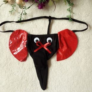 Novelty Men's Underwear Elephant Trunk Men's Thong Sexy Temptation Underwear Wholesale Drop Shipping