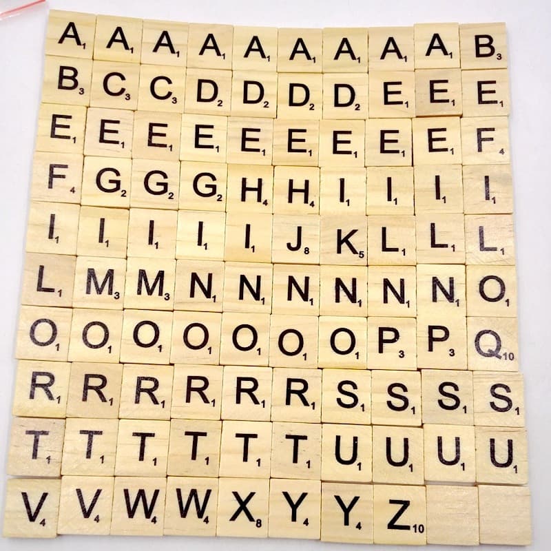26 English Alphabet Pine Wood Blocks Early Education Puzzle Game Alphabet Wooden Pieces DIY Wooden Crafts