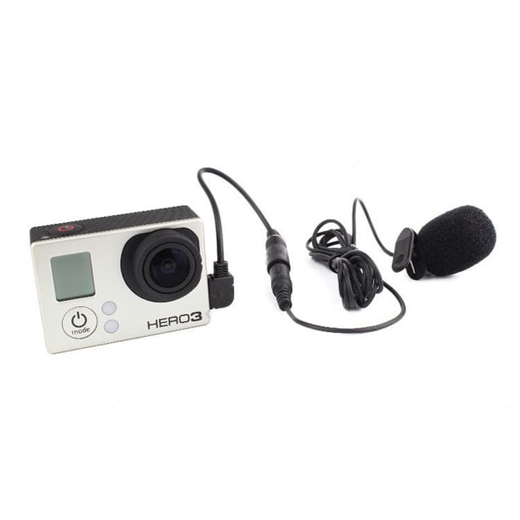 GoPro Microphone Adapter Cable for GoPro Hero4 Session 3+ 4 Mini Microphone Helmet