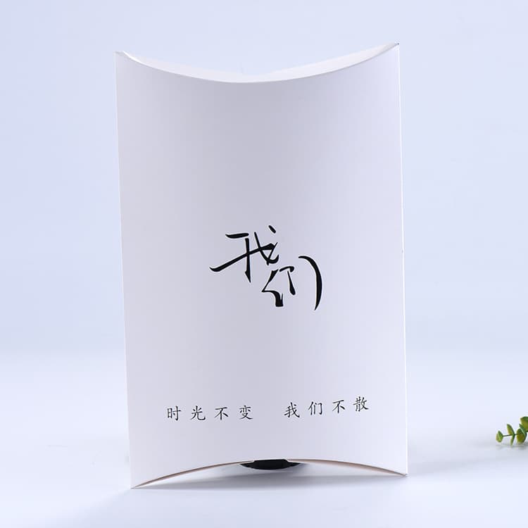 Pillow box color box custom silk scarf packaging box bra gift box scarf white cardboard packaging box custom printing LOGO