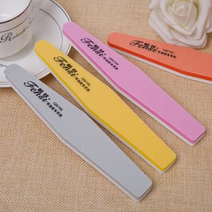 Nail Art Sponge File Block, Polishing Double-Sided Buffer, Washable Coarse Grit File for Gel Polish, Nail File