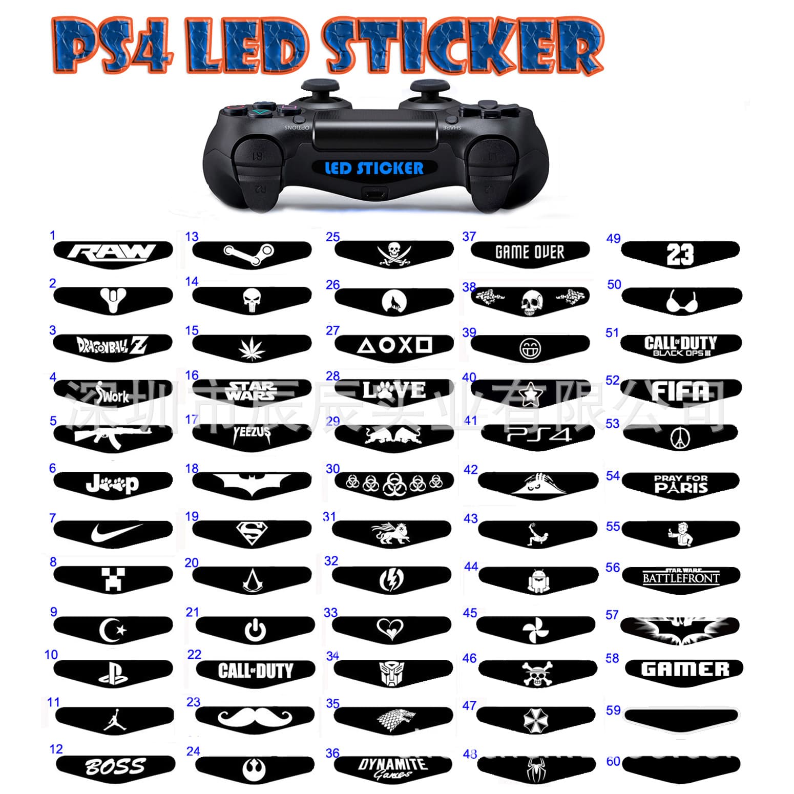 In Stock Wireless Original PS4 Sticker Slim Controller Light Bar Sticker PS4 Pro Glow Strip New PS4 Sticker