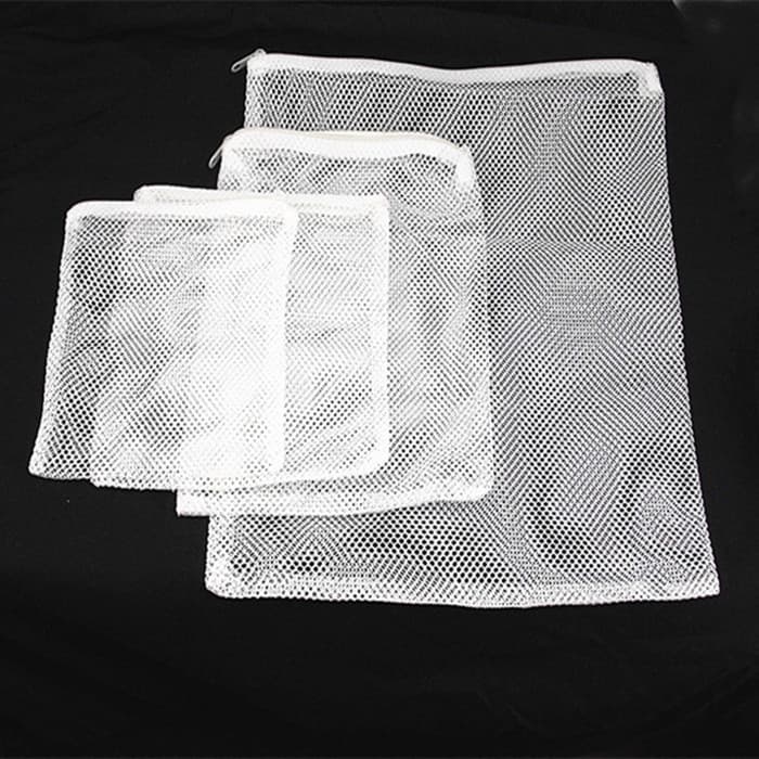 Packaging Bag Aquarium Fish Tank Filter Angle Mesh Material Filter Mesh Bag Zipper Mesh Bag