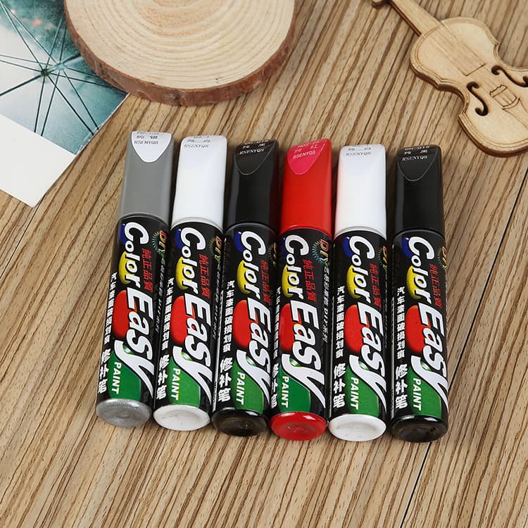 Car Touch-Up Paint Pen Set, Paint Surface Repair, Scratch Restoration, White, Gray, Black, Red, Mixed Color Paint Pens