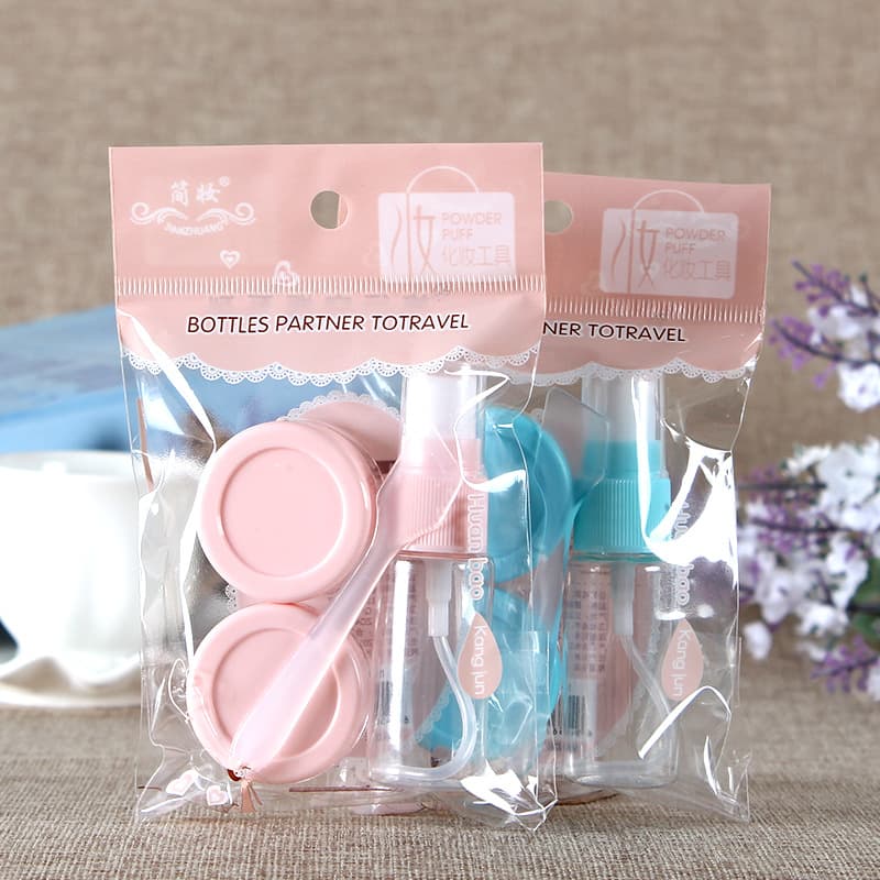 Travel Empty Bottle Set Cosmetic Tools Plastic Empty Bottles Face Cream Dispenser Bottle Spray Bottle
