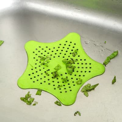 Creative Sink Filter Bag Silicone Kitchen Dishwashing Sink Anti-clog Drain Bathroom Filter Starfish Drain Cover
