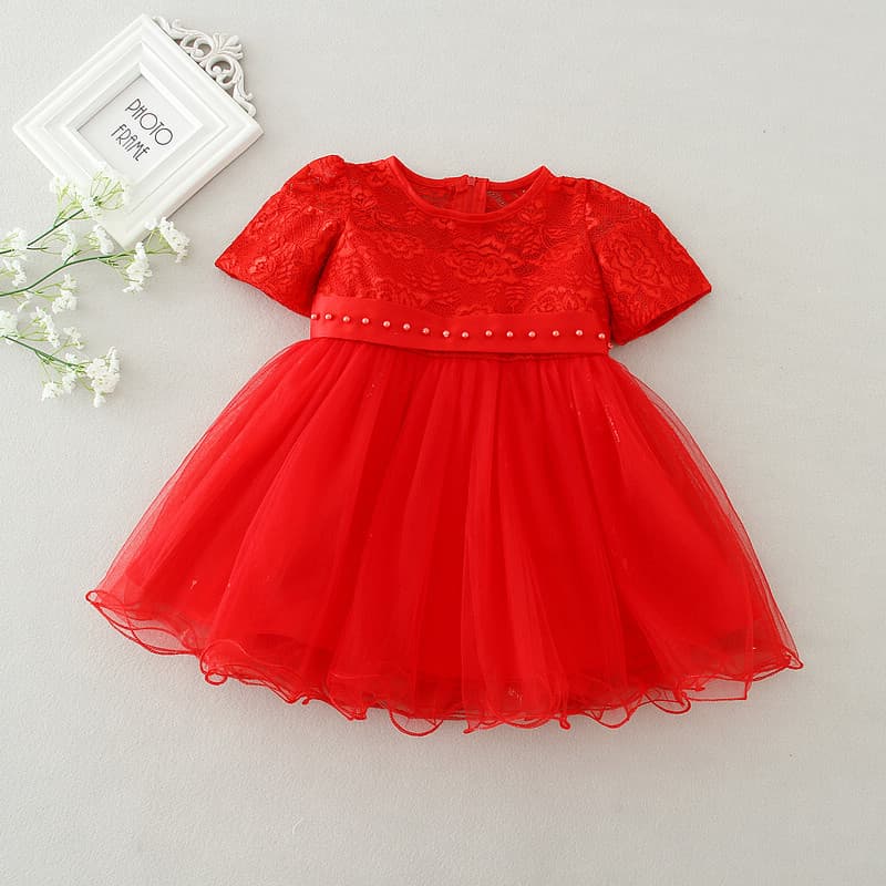 Maggie Factory Direct Girls Baby Infant Birthday Full Moon Banquet Wedding Dress Princess Gown