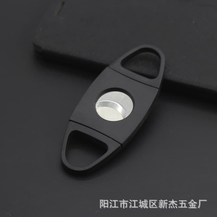 Double finger stretch cigar cutter high-grade stainless steel cigar cutter Cigar scissors Cigar scissors