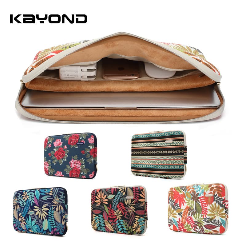 KAYOND Canvas Inner Bag Sleeve for Apple Lenovo Asus 11 13.3 14 15.6 Inch Laptop