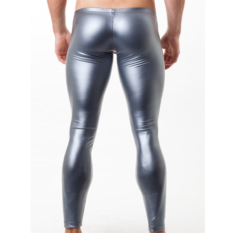 US N2N Faux Leather Pants Nightclub Tight Sleep Pants Sexy Patent Leather Men's Casual Pants Export