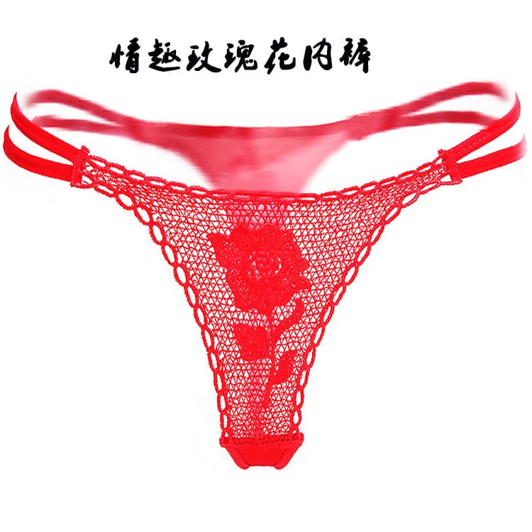 2021 Rose Gift Panties Rose T-Back Panties Export Rose Panties for Mistress Lover