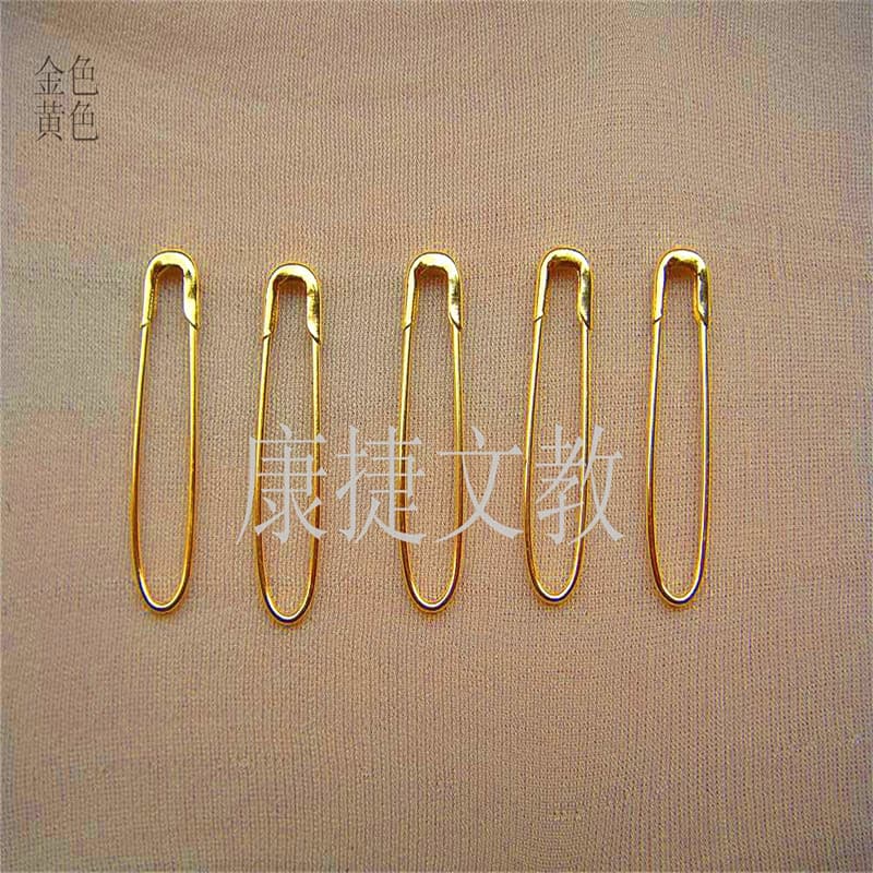 Manufacturer supplies thick wire iron U-shaped loopless environmentally friendly safety pins for modifying clothing tags and trademarks
