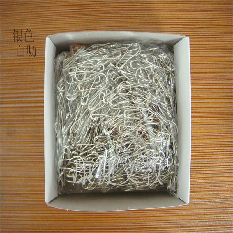 The manufacturer supplies environmentally friendly Huangying brand gourd-shaped stainless steel gourd pin pear-shaped buckle for clothing tags in stock.