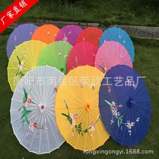 Vintage Oil Paper Umbrella Jiangnan Performance Umbrella Chinese Style Dance Prop Ceiling Decoration Umbrella Ancient Costume Catwalk Umbrella