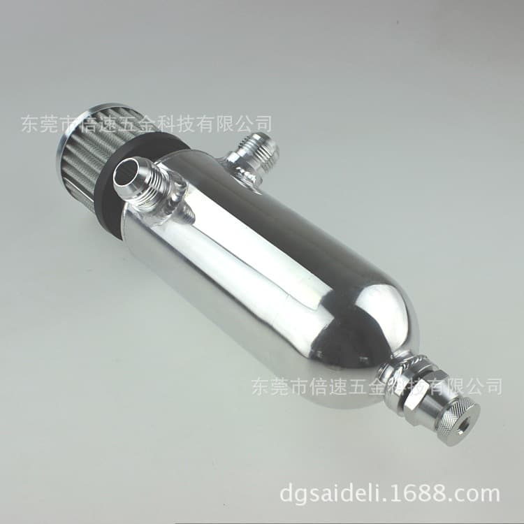 Manufacturer 750ml Polished Oil Catch Can Tank & Breather