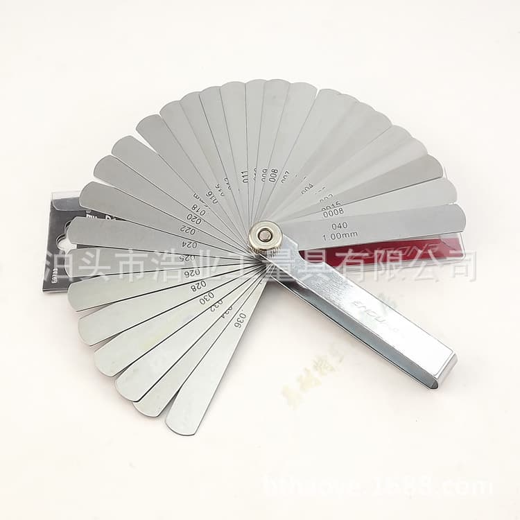 Feeler gauge 100Bx32 metric/imperial 0.03-1mm, 0.001-0.040 inch, 89A32 gap gauge, thickness gauge