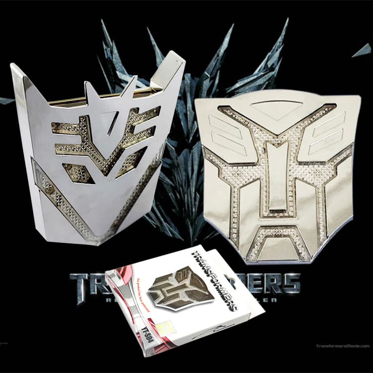 Solar Decepticon Warning Light Car Decoration Atmosphere LED Decal