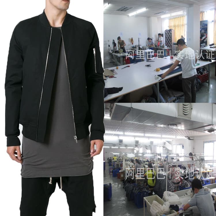 Cross-border factory garment processing OEM European and American sketch men's woven jackets, small wholesale, custom printing
