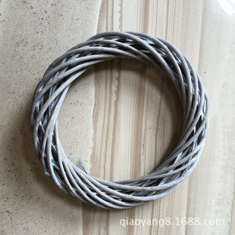 Manufacturer wholesale wicker crafts garland round Christmas wicker handwoven wicker products home decorations