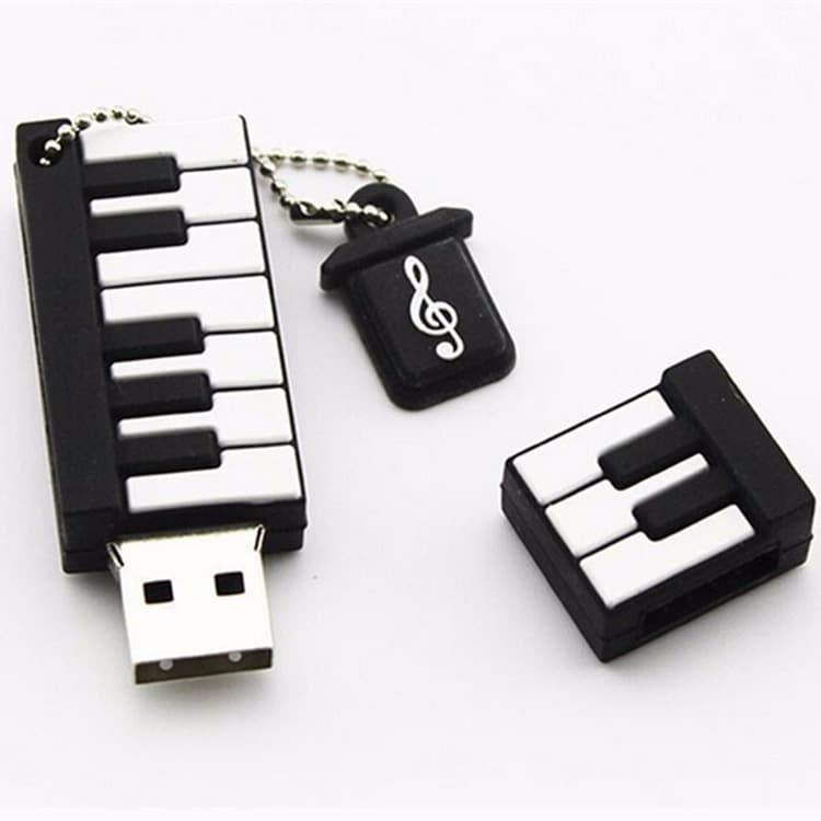 Wholesale advertising U disk creative cartoon note U disk PVC music gift U disk musical instrument U disk printed LOGO