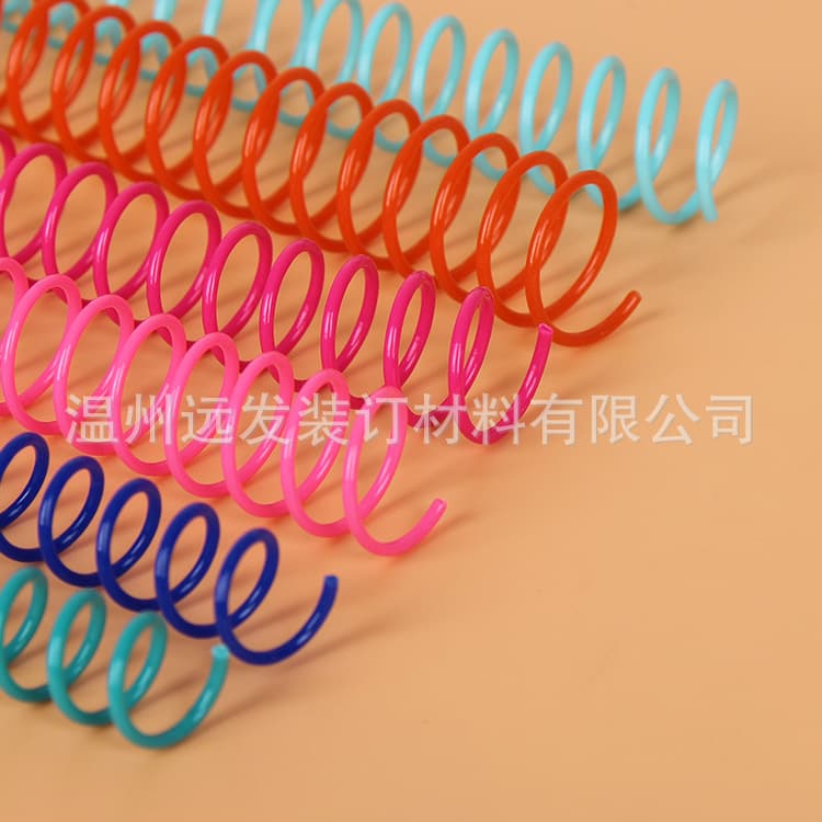 PVC plastic single coil wholesale loose-leaf wire ring color notebook binding circle snake circle spiral binding book circle