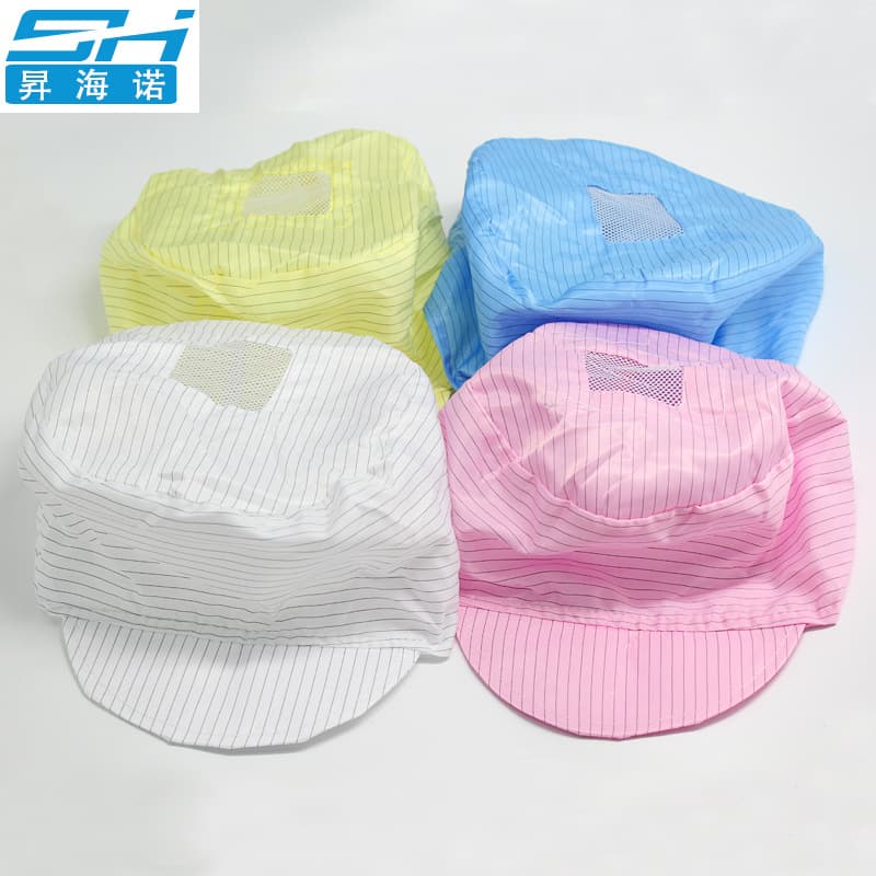 Factory Direct Sales Anti-Static Small Worker Cap to Match Workshop Electrostatic Clothing, Blue Peaked Cap Special Price Wholesale Customizable