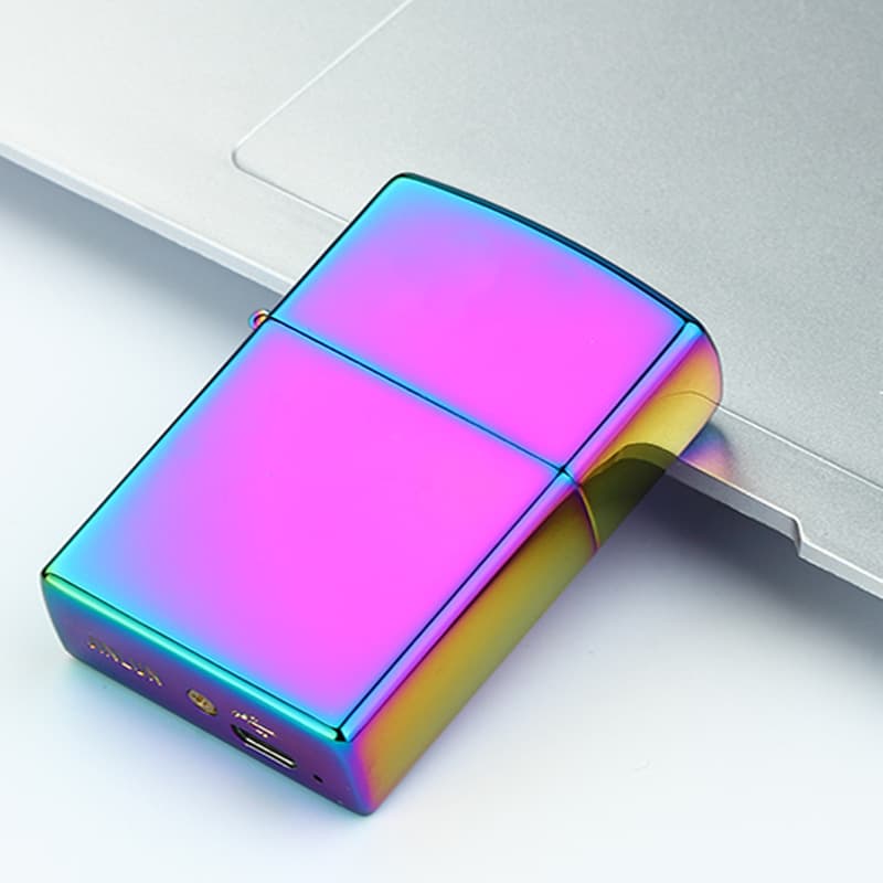 Factory Direct USB Charging Arc Lighter Metal Creative Cigarette Lighter Wholesale JL215