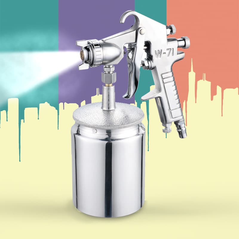 Kuju w-71 Paint Spray Gun Pneumatic Tool Wholesale Home Sprayer Coating Pneumatic Spray Gun