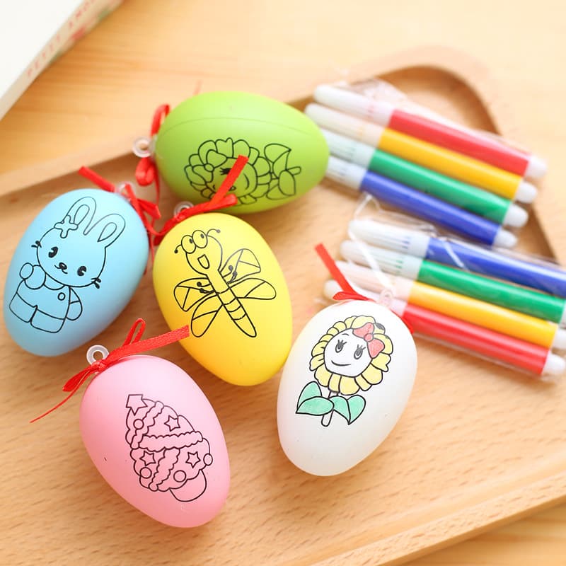 DIY Easter Egg Puzzle Craft Painting Eggshell Children's Craft Toy Student Gift Easter Egg Toy Blind Box
