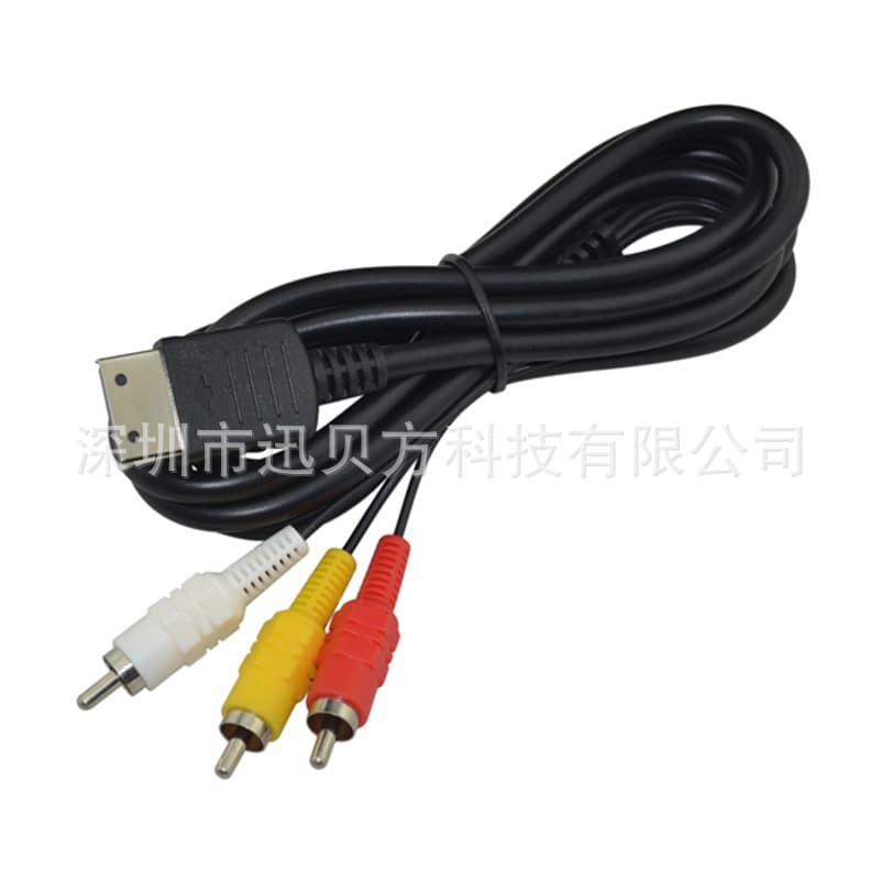SEGA Dreamcast AV Cable Sega DC128AV Line 1.8M Black Non-Full Pin