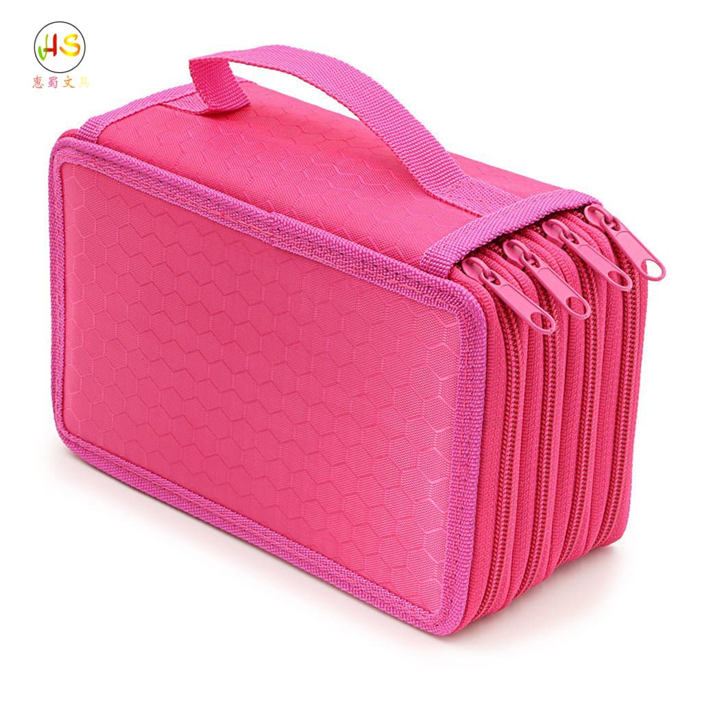 Secret Garden Four-layer Solid Color Square Pencil Bag Sketching Colored Pencil Stationery Box 72-hole Bag