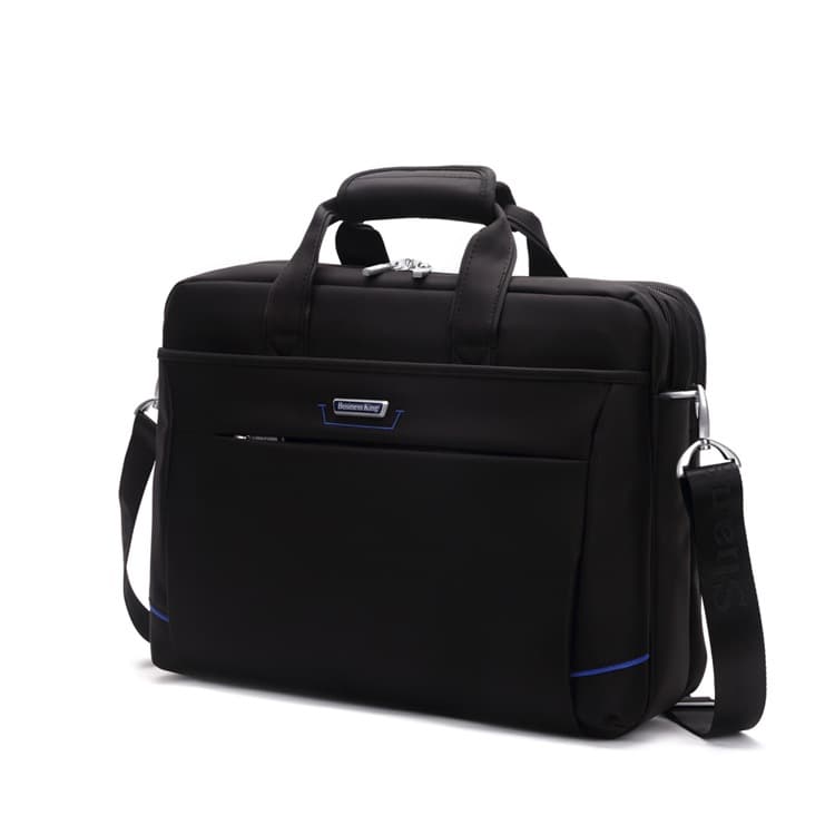 Large capacity, multi-layered, stylish Oxford briefcase for men, suitable for business and commuting, 16-inch laptop bag, shoulder or crossbody style.