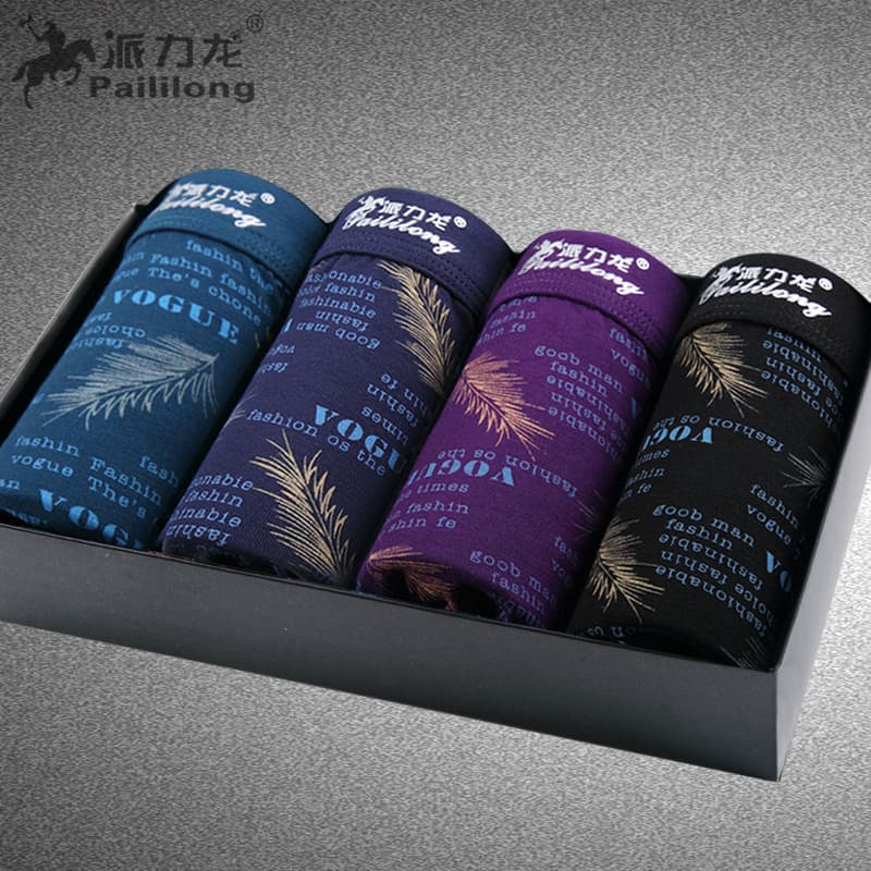 【Price for One】Manufacturer Paililong Gift Box Men's Modal Boxer Briefs