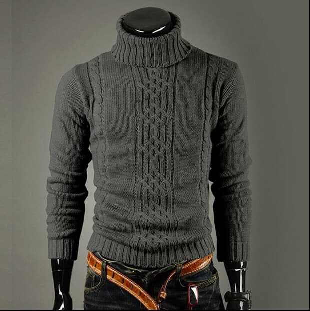 Autumn/Winter European and American Style Men's Knitted Sweater with Lapel, Long Sleeve, Pullover, Plus Size, Original Factory Direct Sales