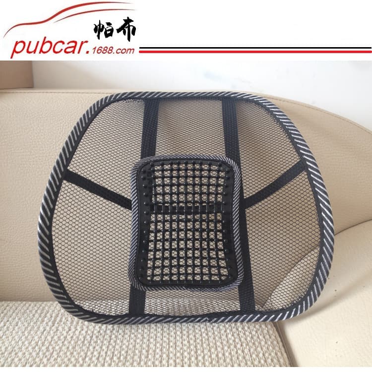 Wire Mesh Ice Silk Massage Large and Small Leather Studded Mesh Office Lumbar Support Cushion Pillow Production Customization