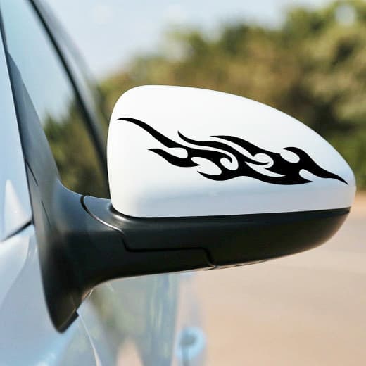 AliExpress Car Sticker Modified Flame Decal Bumper Sticker Rearview Mirror Hood Cover Scratch Concealer
